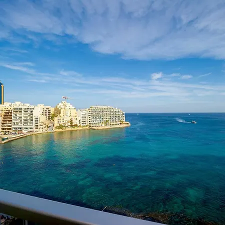 Spinola Bay Floor Seafront 3 Bedroom With Panoramic Sea Views - By Getawaysmalta Apartment *