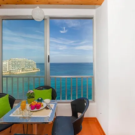 Lägenhet Spinola Bay Floor Seafront 3 Bedroom With Panoramic Sea Views - By Getawaysmalta St. Julian's