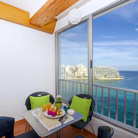Spinola Bay Floor Seafront 3 Bedroom With Panoramic Sea Views - By Getawaysmalta Apartment
