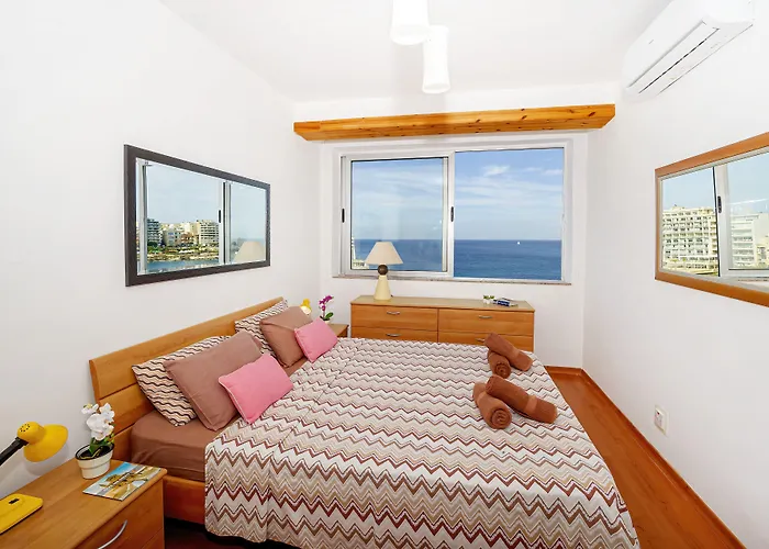 Spinola Bay Floor Seafront 3 Bedroom With Panoramic Sea Views - By Getawaysmalta Apartamento