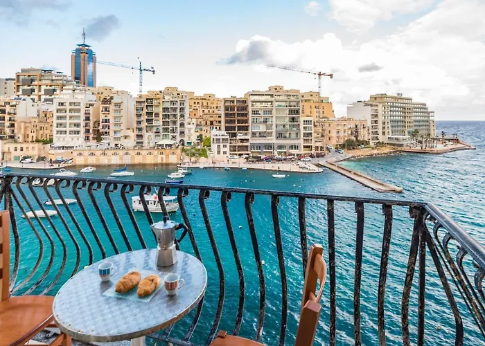 Spinola Bay Floor Seafront 3 Bedroom With Panoramic Sea Views - By Getawaysmalta Apartamento