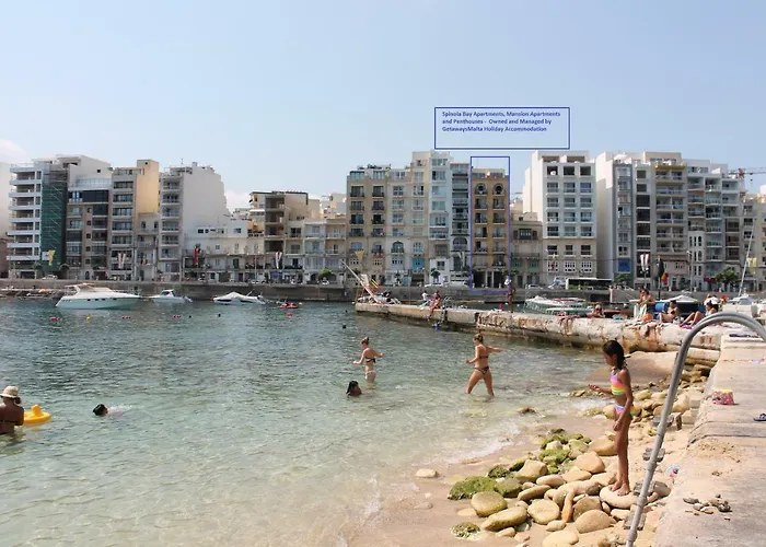 Apartamento Spinola Bay Floor Seafront 3 Bedroom With Panoramic Sea Views - By Getawaysmalta St. Julian's